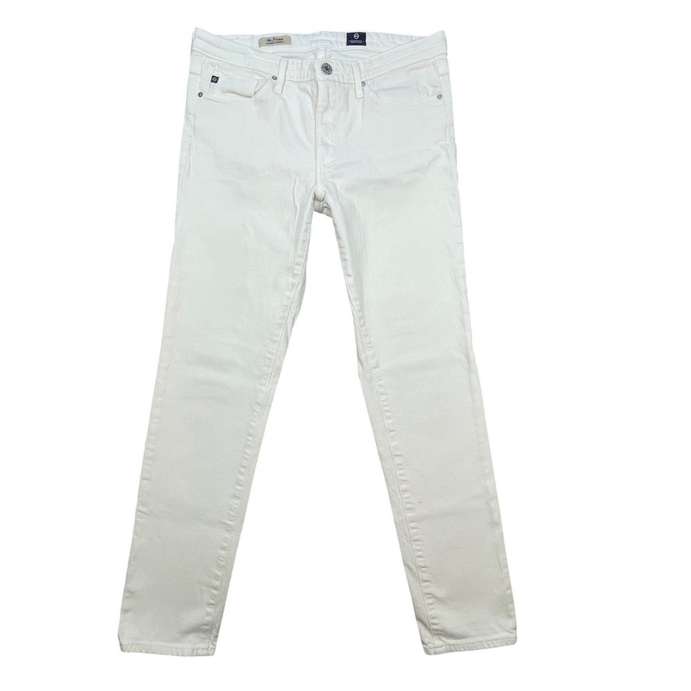 AG Adriano Goldschmied White The Prima Cigarette Jeans Women 29R